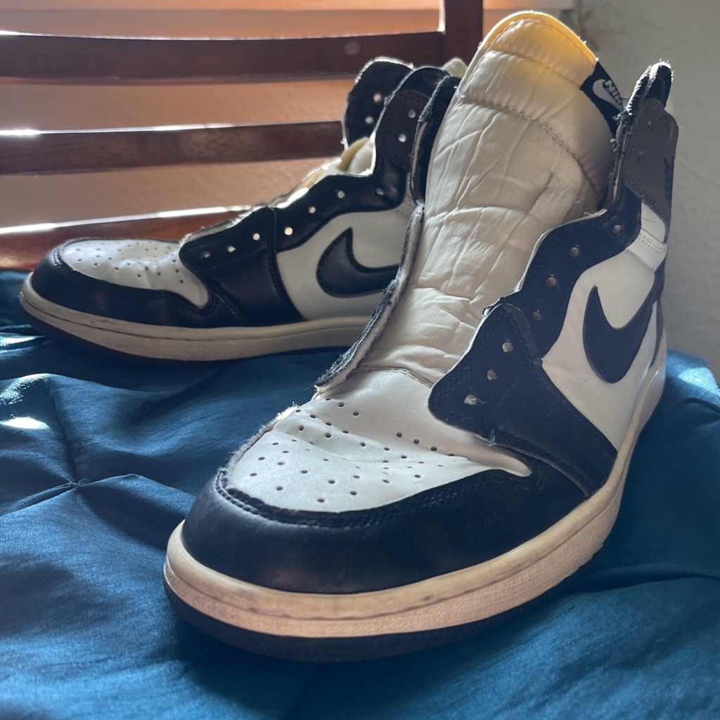 Nike Retro Air Jordan 1 Dark Mocha Black And White Og High-Top Sneakers Size 10